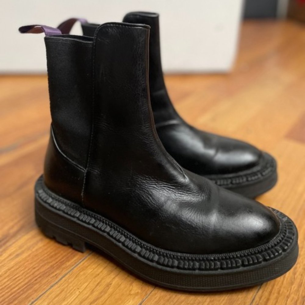 Eytys Chelsea Rocco Leather Black Boots